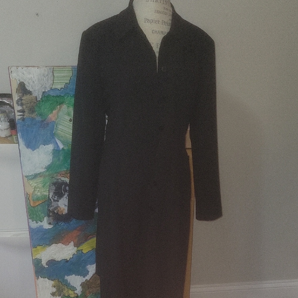 The Limited Black Long Trench Coat